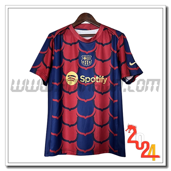 T Shirt Allenamento FC Barcellona Blu/Rosso 2024 2025