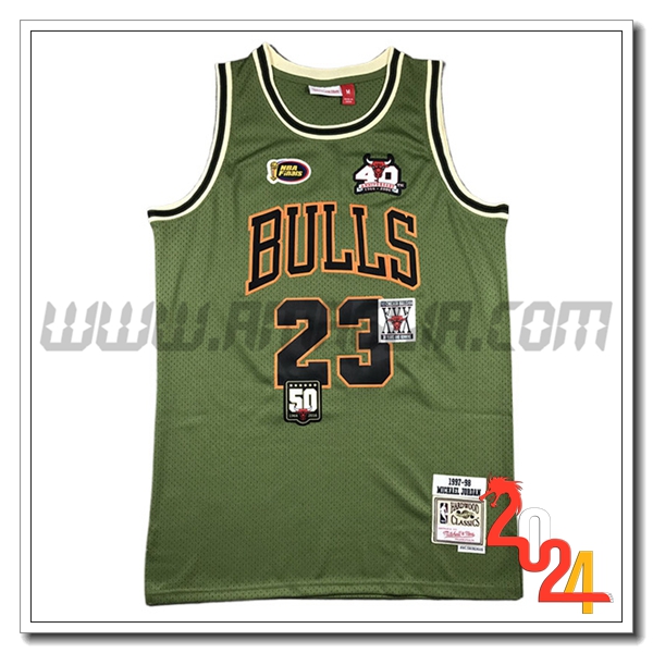 Maglia Chicago Bulls (JORDAN #23) 2024/25 Verde