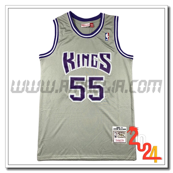 Maglia Sacramento Kings (WILLIAMS #55) 2024/25 Grigio/viola