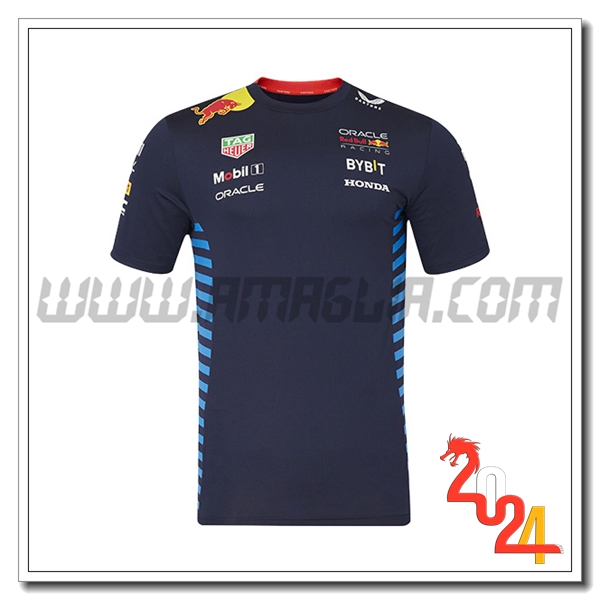 Maglietta F1 RedBull Racing Team Blu Scuro 2024