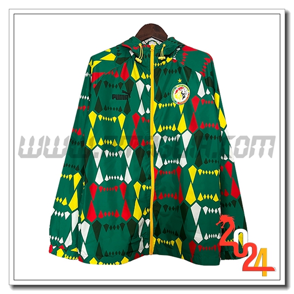 Giacca A Vento Sénégal Verde/Giallo 2024 2025