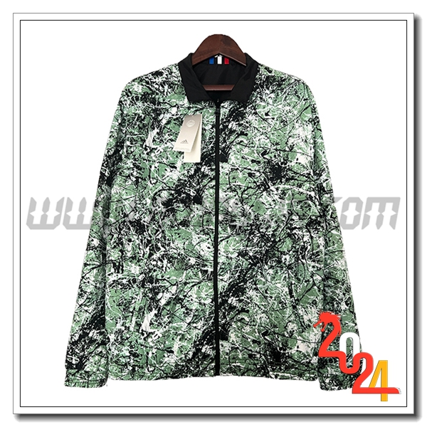 Giacca A Vento Manchester United Verde/Nero/Bianco 2024 2025