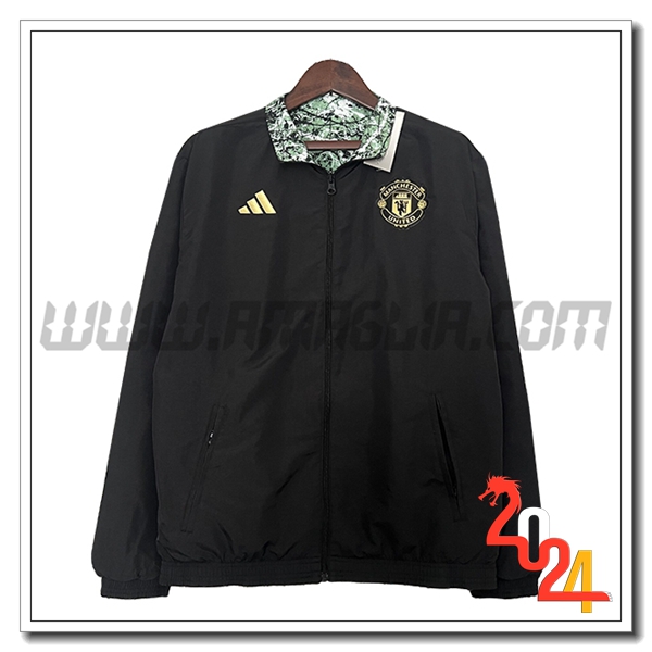 Giacca A Vento Manchester United Nero 2024 2025