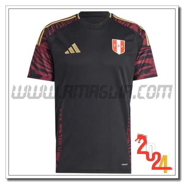 Maglia Squadra Perù Seconda 2024 2025 Nero