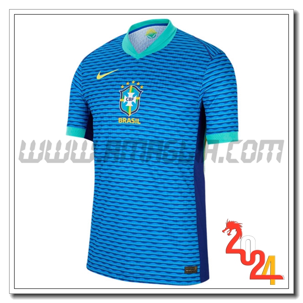 Nuovo Maglia Squadra Brasile Seconda 2024 2025 Blu