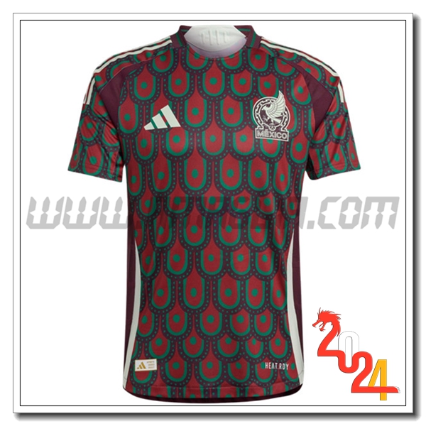 Nuovo Maglia Squadra Messico Prima 2024 2025 Rosso Scuro