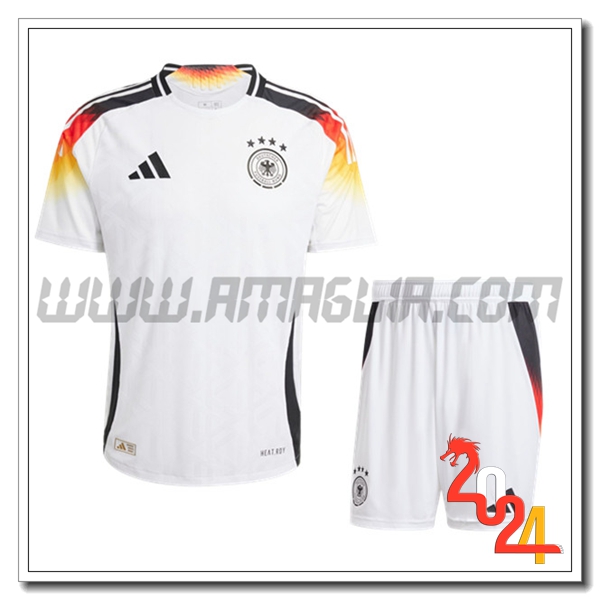 Kit Maglia Germania Prima + Pantaloncini 2024 2025 Bianco