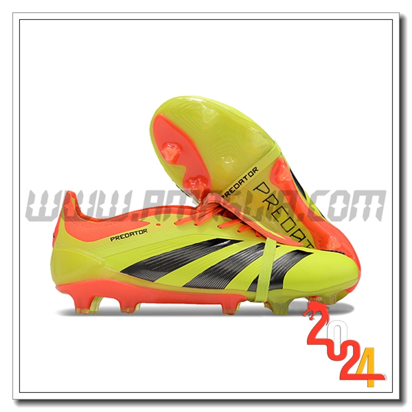 Adidas Scarpe Da Calcio Predator Elite Tongue FG Giallo/Nero/Arancia