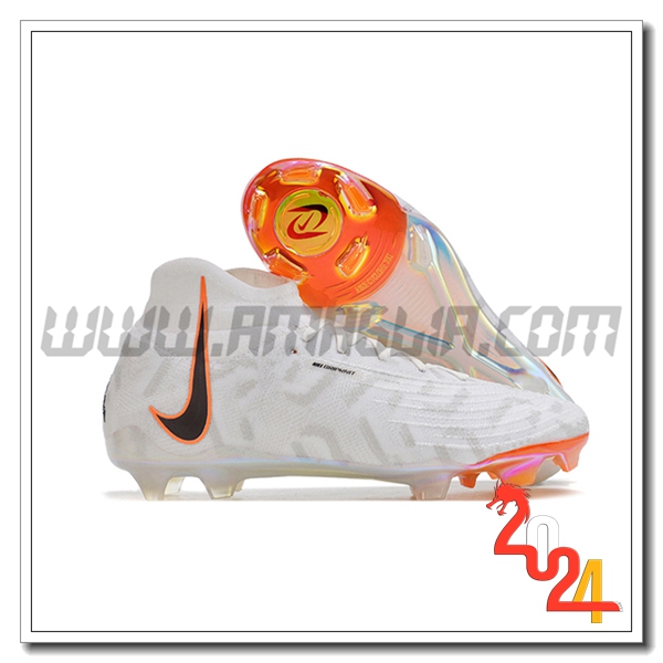 Nike Scarpe Da Calcio Phantom Luna Elite NU FG Bianco/Nero/Arancia