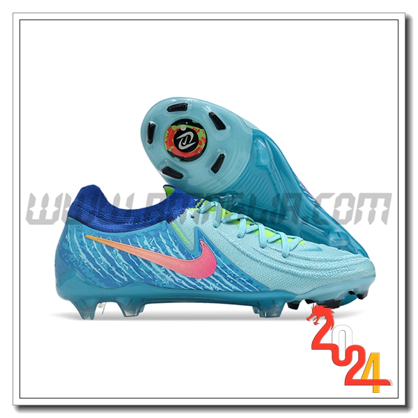 Nike Scarpe Da Calcio Phantom Luna Elite NU FG Blu/Rosa -02