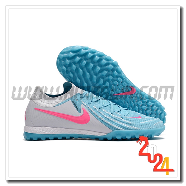 Nike Scarpe Da Calcio Phantom GX II Elite TF Bianco/Blu/Rosa