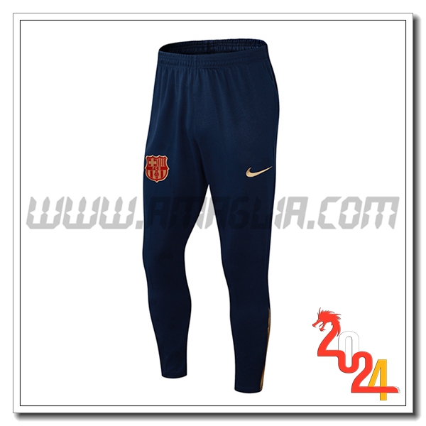 Pantaloni Da Allenamento FC Barcellona Blu Scuro 2024 2025