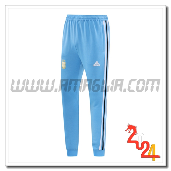 Pantaloni Da Allenamento Argentina Azzurro 2024 2025