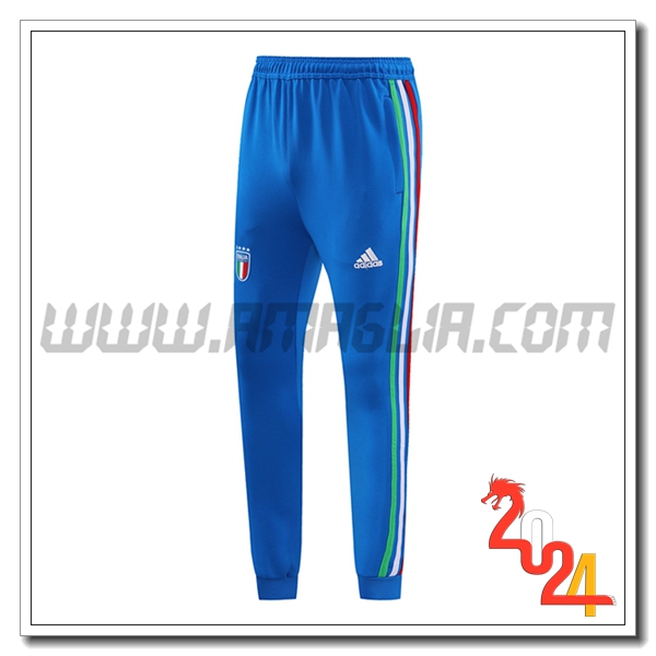 Pantaloni Da Allenamento Italia Blu 2024 2025