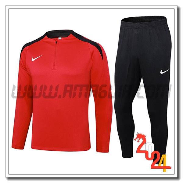 Tuta Allenamento Nike Rosso/Nero 2024 2025