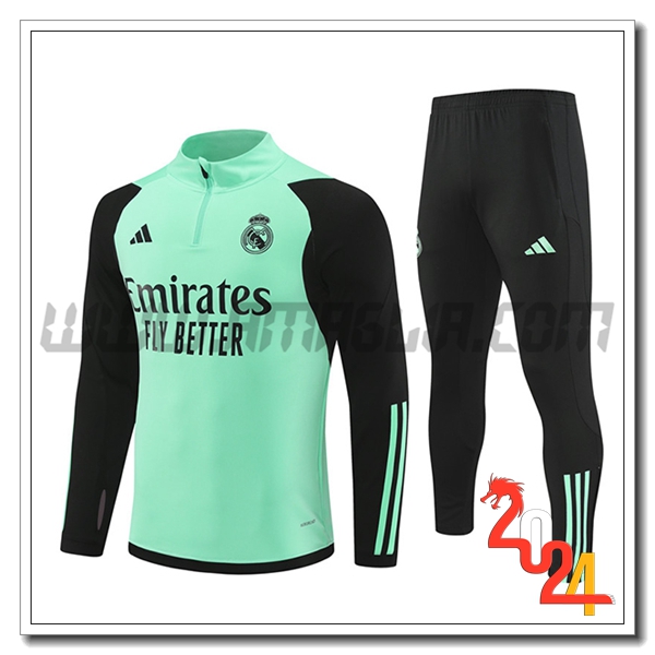 Tuta Allenamento Real Madrid Verde/Nero 2024 2025