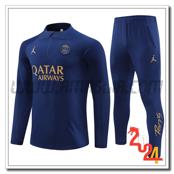 Tuta Allenamento PSG blu navy 2024 2025
