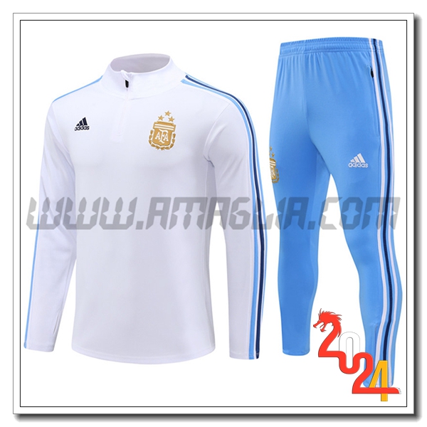 Tuta Allenamento Argentina Bianco/Blu 2024 2025