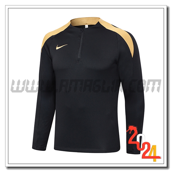 Felpa Allenamento Nike Nero/Giallo 2024 2025