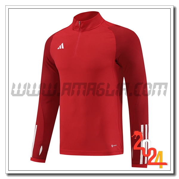 Felpa Allenamento Adidas Rosso 2024 2025