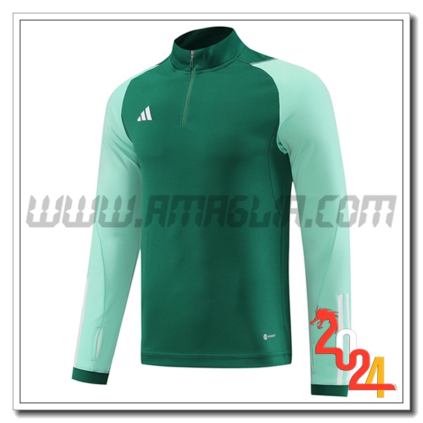 Felpa Allenamento Adidas Verde 2024 2025
