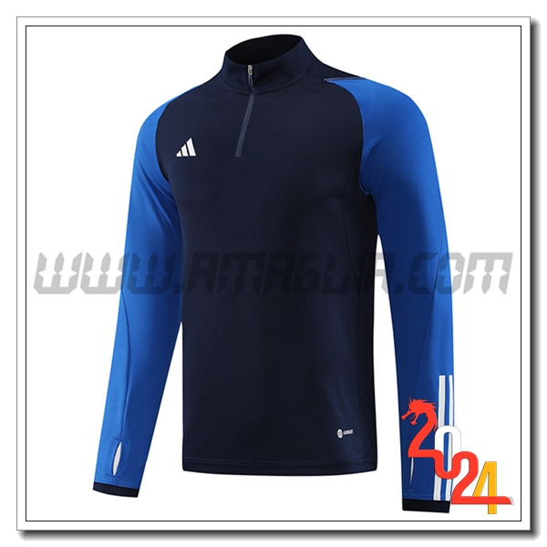 Felpa Allenamento Adidas Blu 2024 2025 -02
