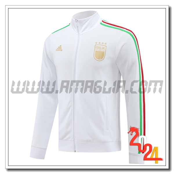 Giacca Calcio Italia Bianco 2024 2025