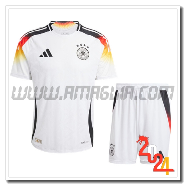 Kit Maglia Germania Bambino Prima 2024 2025 Bianco