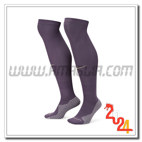 Seconda Calzini Calcio Inghilterra 2024 2025 Nero