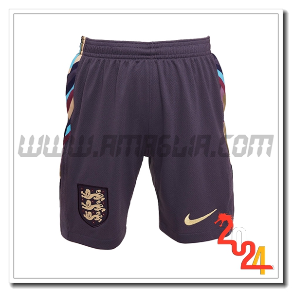 Seconda Pantaloncini Calcio Inghilterra 2024 2025 Nero