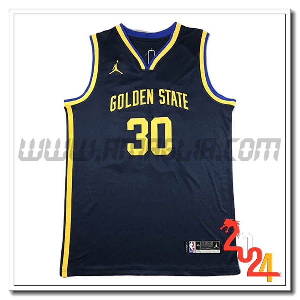 Maglia Golden State Warriors (CURRY #30) 2024/25 Blu/Giallo