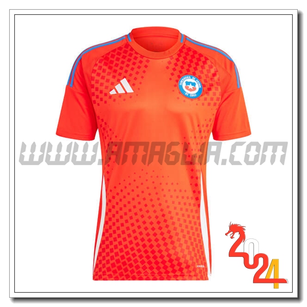 Maglia Squadra Chile Prima 2024 2025 Rosso