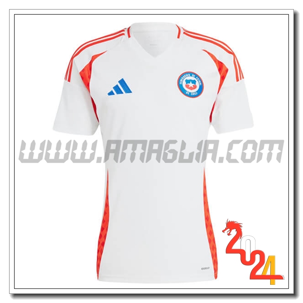 Maglia Squadra Chile Seconda 2024 2025 Bianco