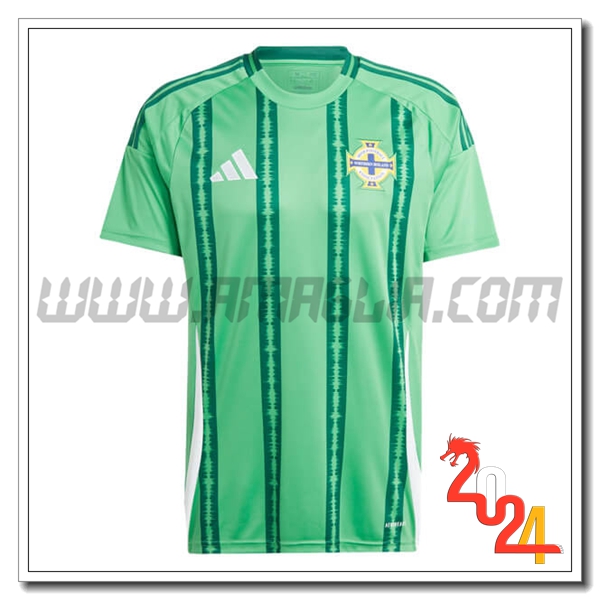 Maglia Squadra Irlanda del Nord Prima 2024 2025 Verde