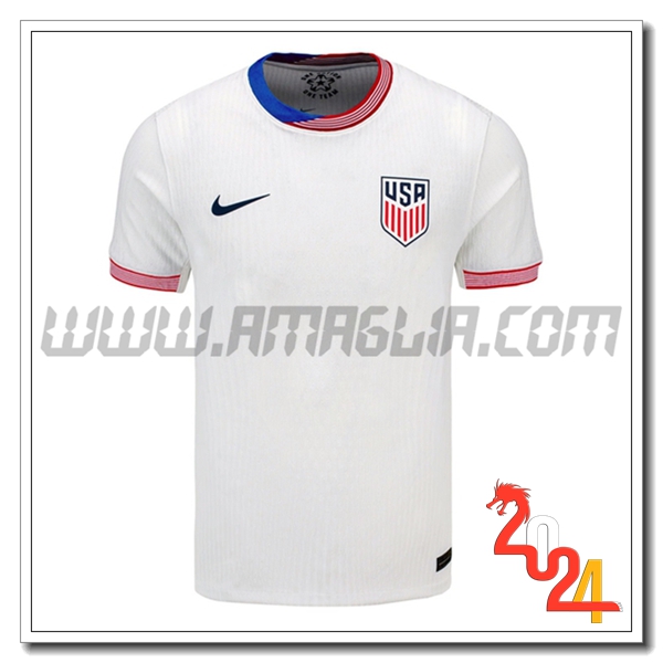 Nuovo Maglia Squadra STATI UNITI Prima 2024 2025 Bianco