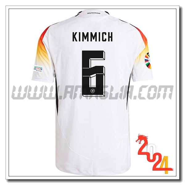 Prima Maglia Squadra Germania KIMMICH #6 Bianco 2024 2025