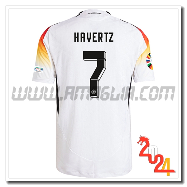 Prima Maglia Squadra Germania HAVERTZ #7 Bianco 2024 2025