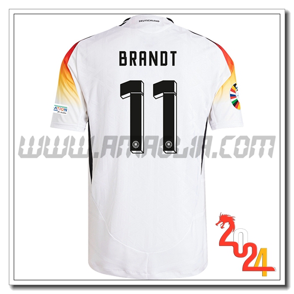 Prima Maglia Squadra Germania BRANDT #11 Bianco 2024 2025
