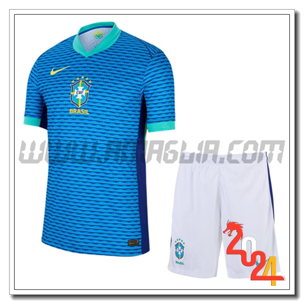 Kit Maglia Brasile Seconda + Pantaloncini 2024 2025