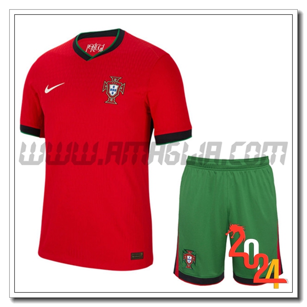 Kit Maglia Portogallo Prima + Pantaloncini 2024 2025