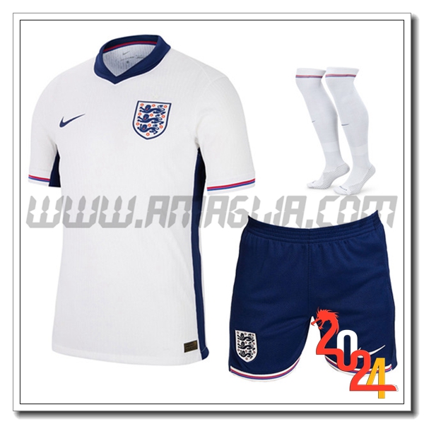 Kit Maglia Inghilterra Prima (Pantaloncini + Calzini) 2024 2025