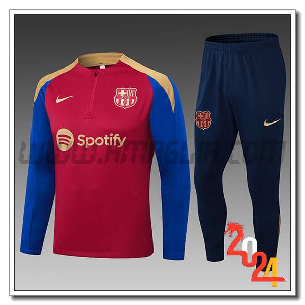 Tuta Allenamento FC Barcellona Bambino Rosso/Blu/Giallo 2024 2025