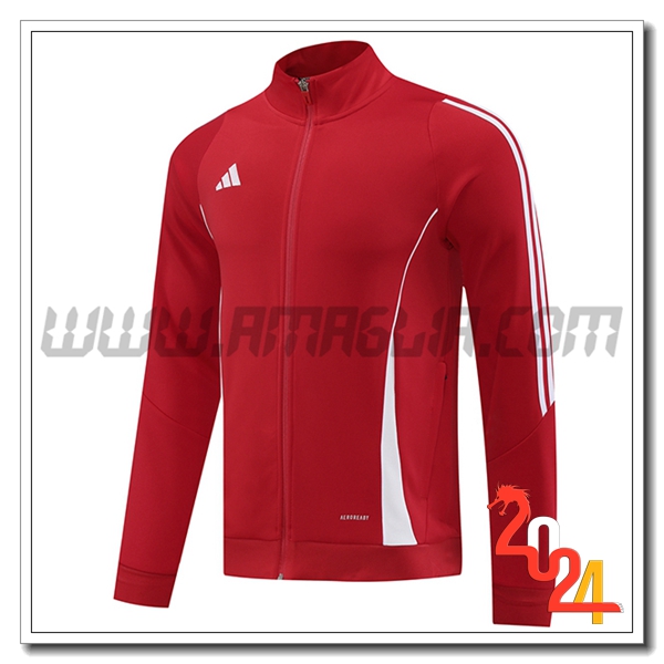 Giacca Calcio Adidas Rosso/Bianco 2024 2025