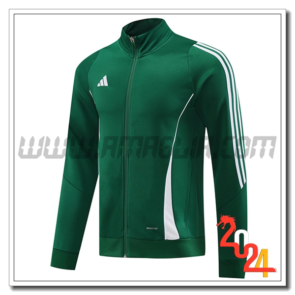 Giacca Calcio Adidas Verde/Bianco 2024 2025