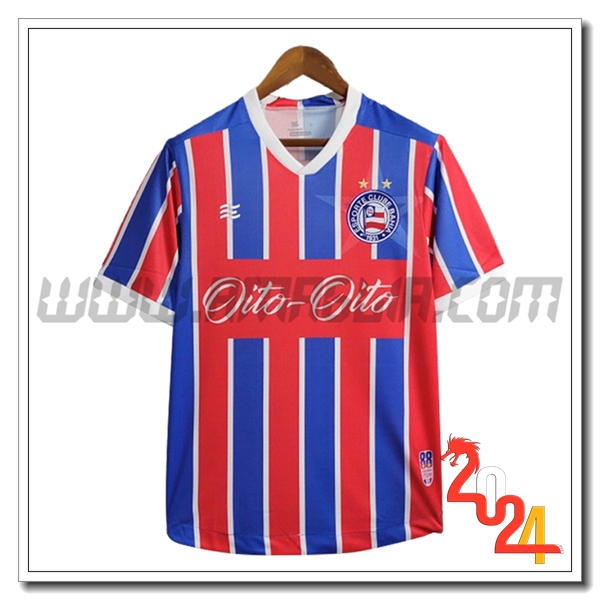 Maglia Calcio Bahia Anniversary Edition 2024 2025 Rosso Blu