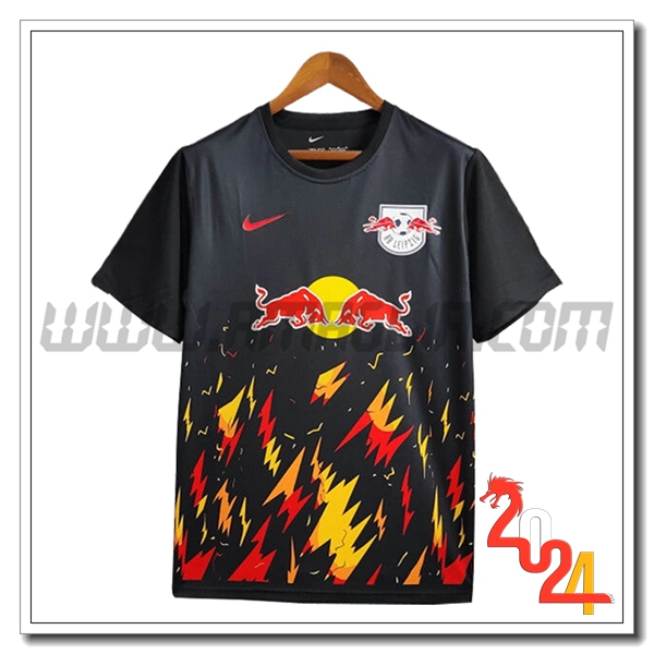 RB Leipzig Maglia Calcio 2024 2025 Nero