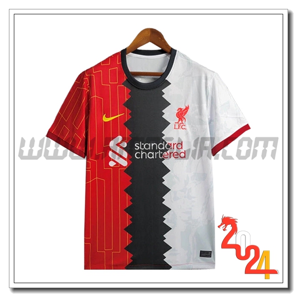 Maglia Calcio FC Liverpool Special Edition 2024 2025 Rosso Nero Bianco