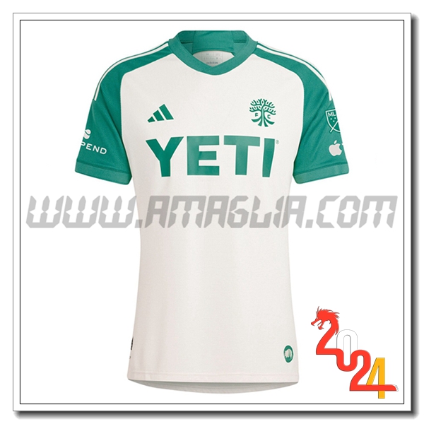 Austin FC Seconda Maglia Calcio 2024 2025 Verde Bianco