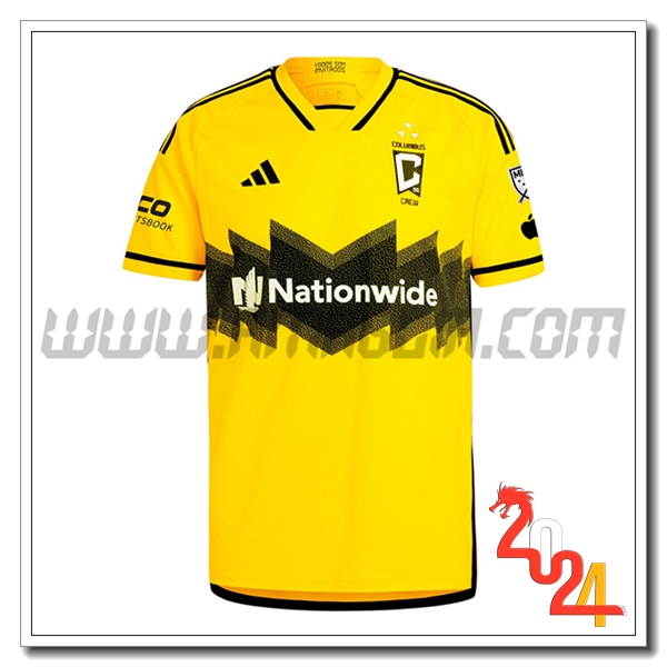 Columbus Crew SC Prima Maglia Calcio 2024 2025 GIALLO