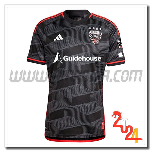 DC United Prima Maglia Calcio 2024 2025 Nero